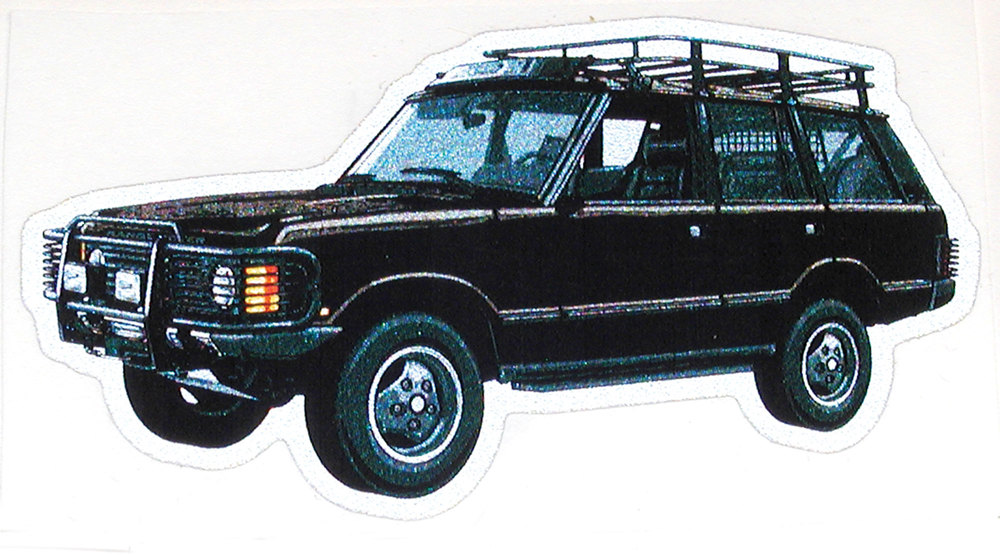 Black Range Rover Classic Decal