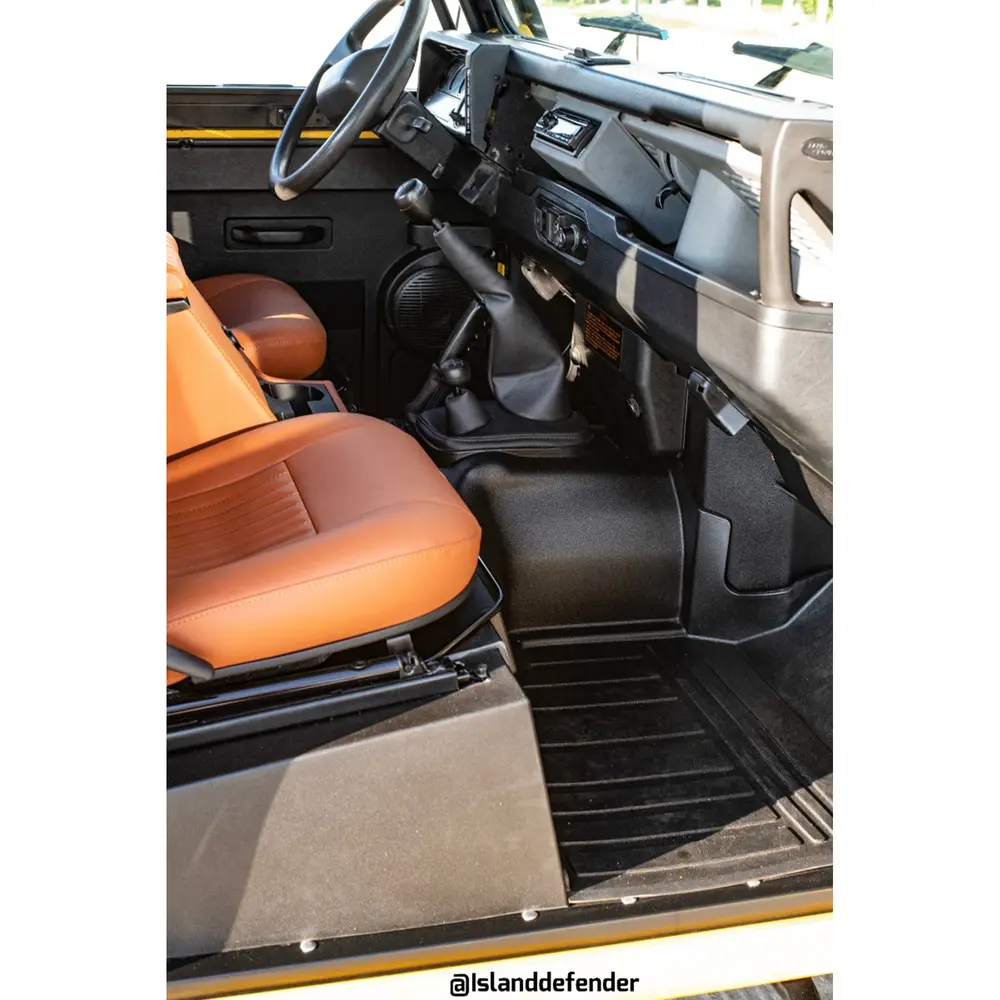 Molded Matting System Floor Mat Set, Black, for Defender 90/110