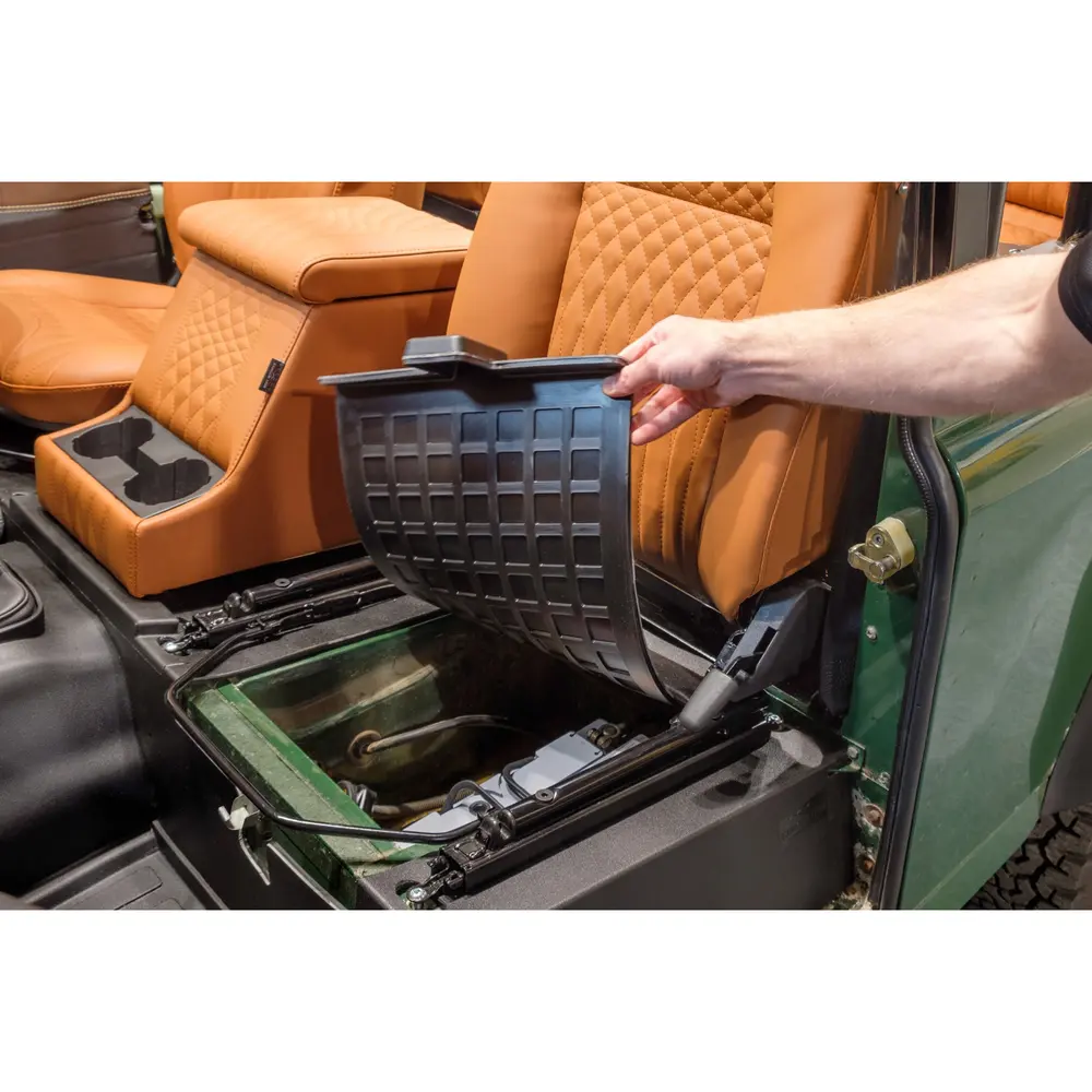 Molded Matting System Floor Mat Set, Black, for Defender 90/110