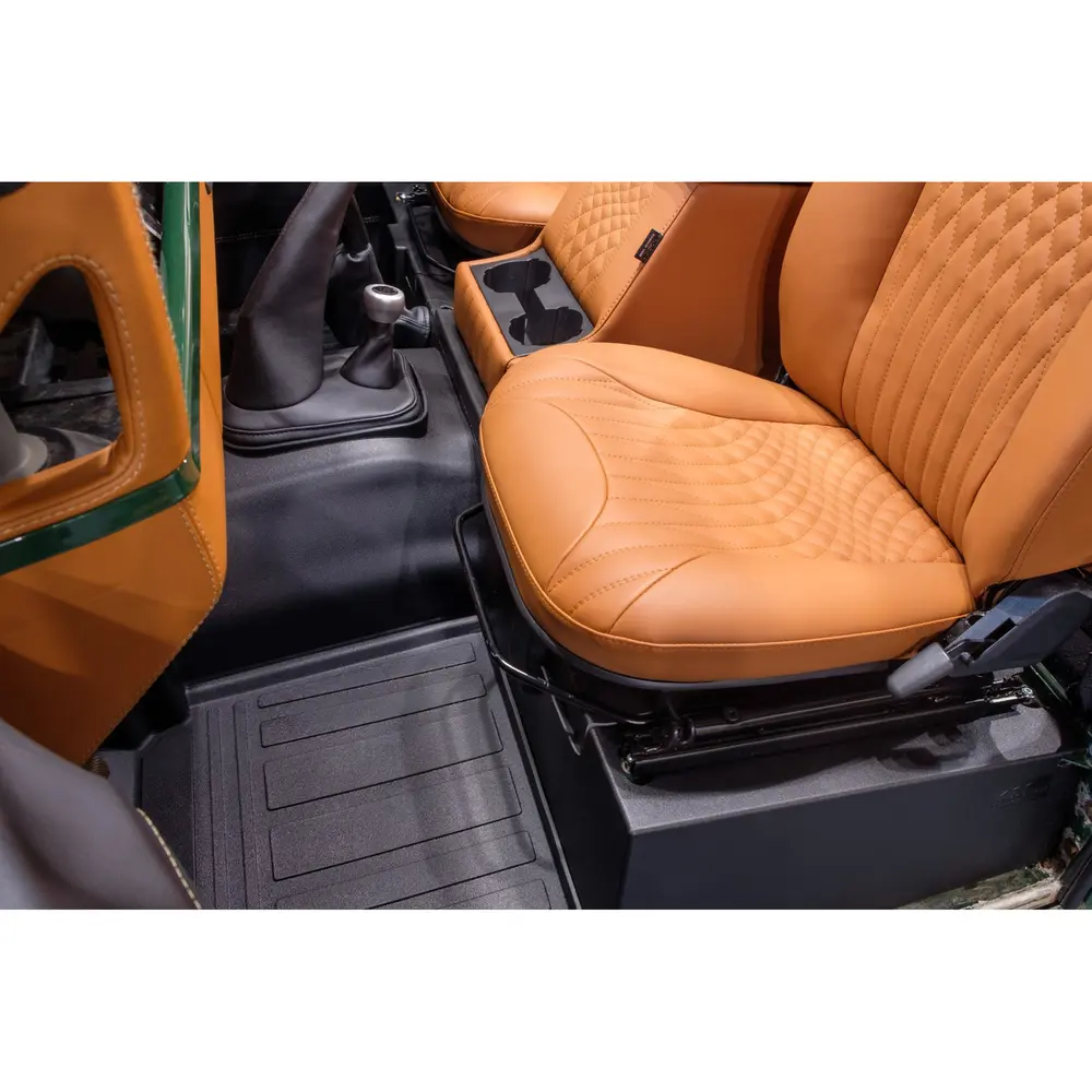 Molded Matting System Floor Mat Set, Black, for Defender 90/110