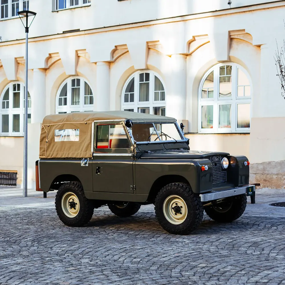 Canvas Soft Top, Sand, Exmoor Trim, Land Rover Series - EXT250-7SAC
