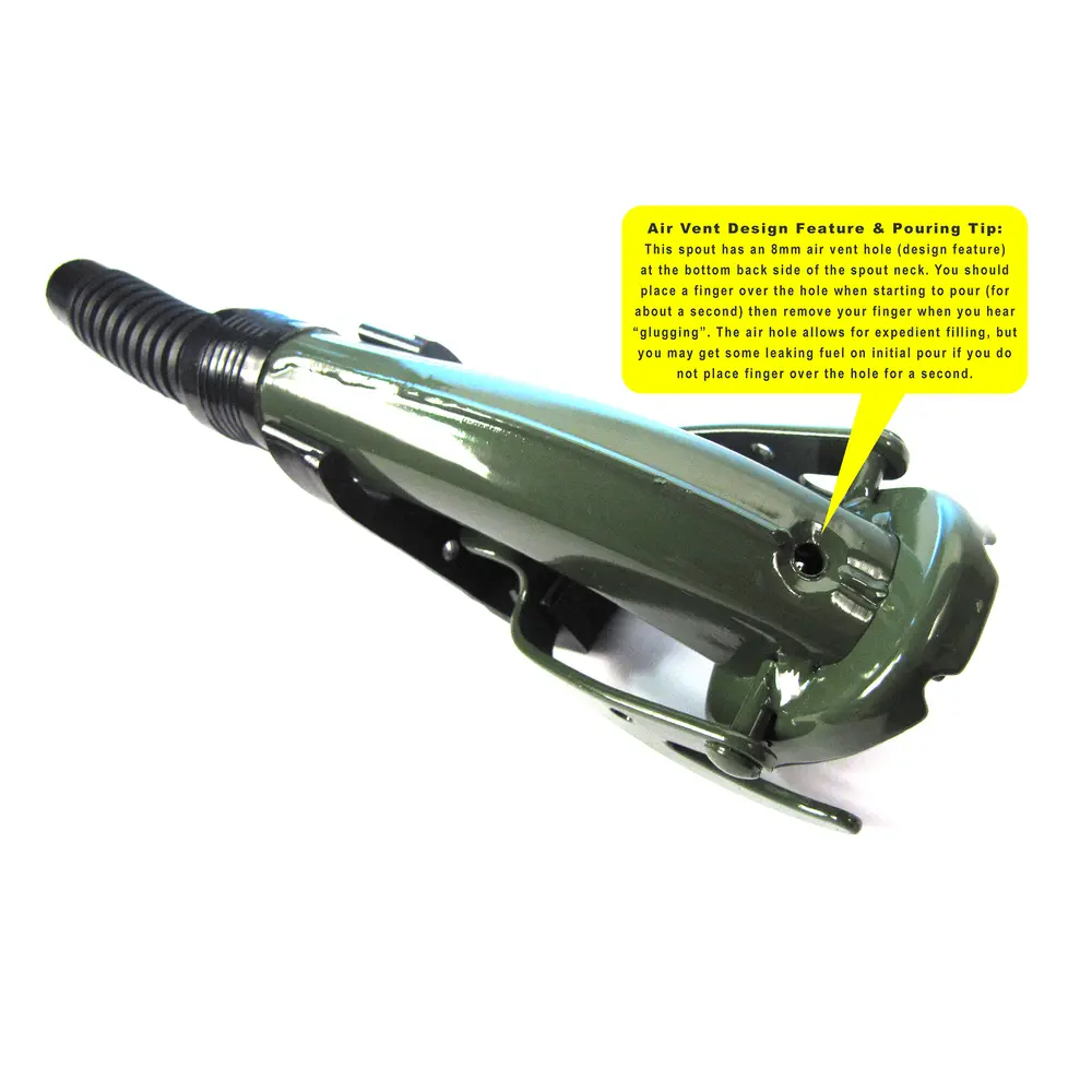 Jerry Can Spout - Semi Flexible Spout For European NATO Style