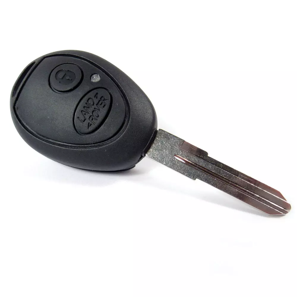 thumbnail image 2 of 5 Button Remote Key Fob Repair Case For Land Rover Range Rover Discovery Sport Evoque – Black/Chrome + Blade 2 of 3