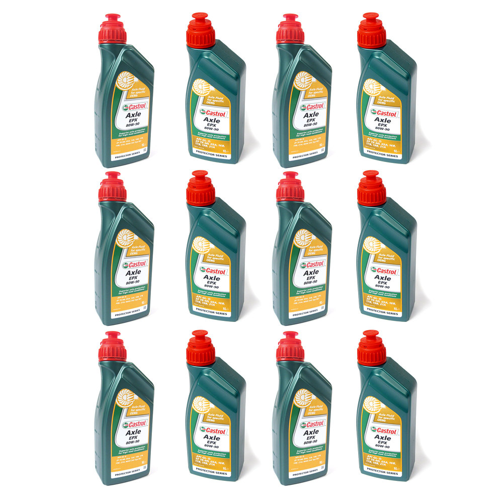 1L Castrol Differential Fluid EPX 80W-90: 12 Bottles