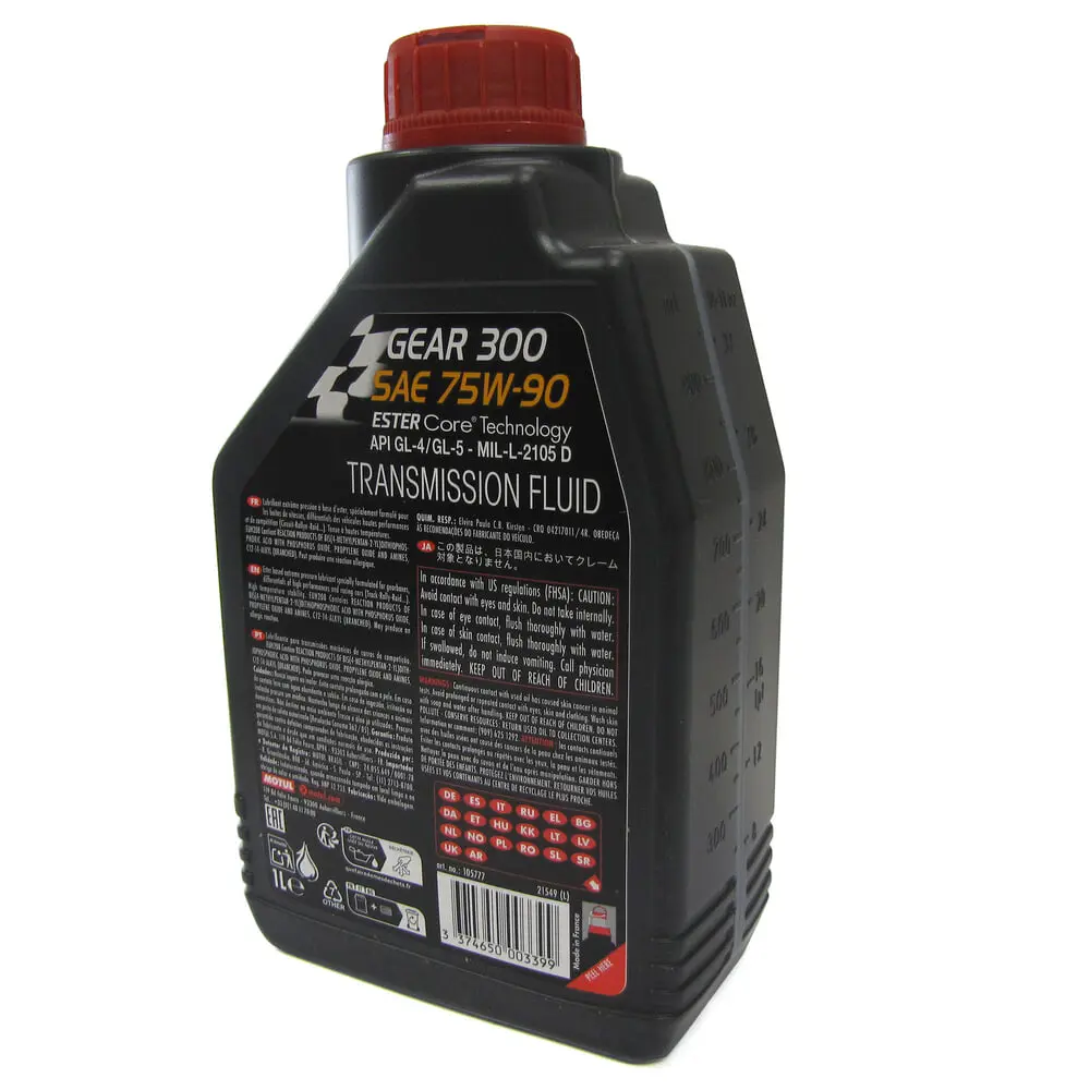MOTUL Gear 300 Differential Axle Oil LRN7591, Fully Synthetic SAE