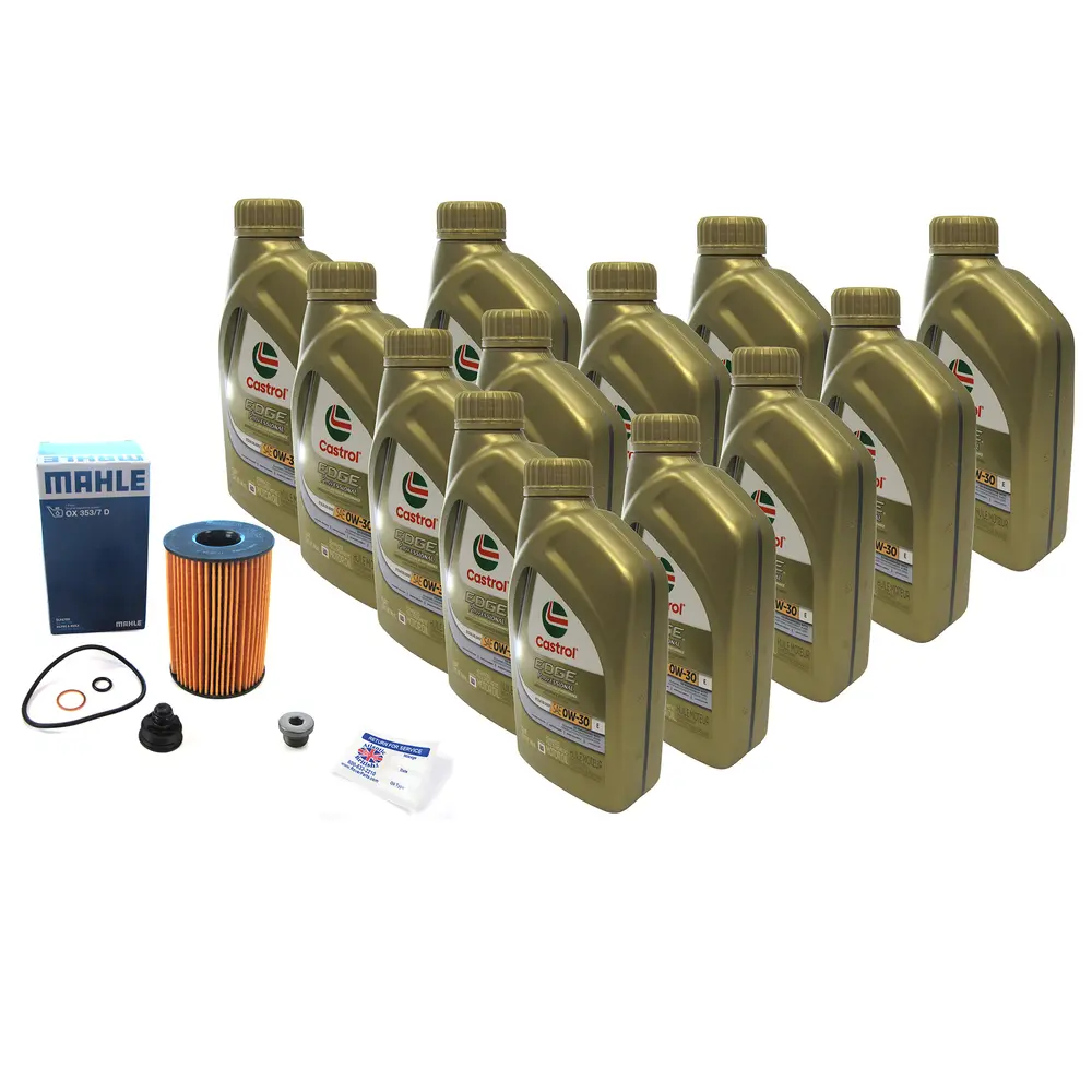 Castrol Edge Oil Change Kit for Range Rovers V8 4.4L Twin Turbo - Oil ...