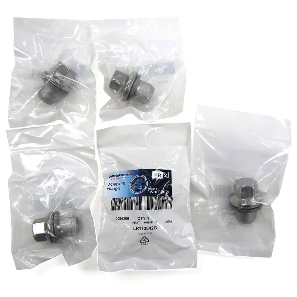5 Lug Nuts, OE, LR173842, for Newer Model Land Rovers