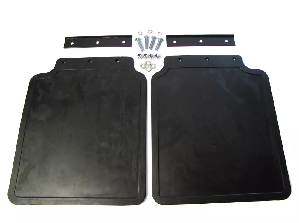 thumbnail image 2 of GBT-AUTOSTYLING Mud Flaps Kit For Land Rover Defender 90 – Front & Rear With Brackets (1990+, Black) 2 of 6