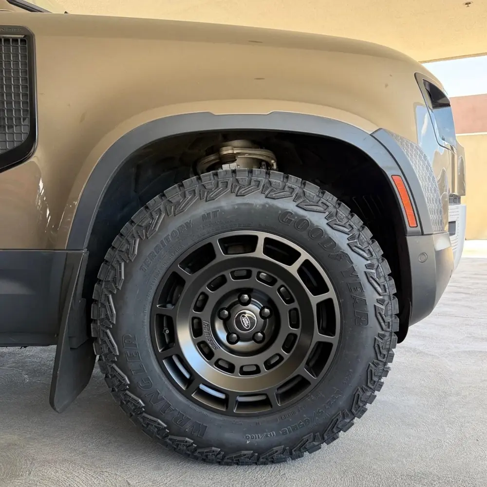 Alloy Wheels, Double Slot, 18x9, Satin Black for Defender New Gen