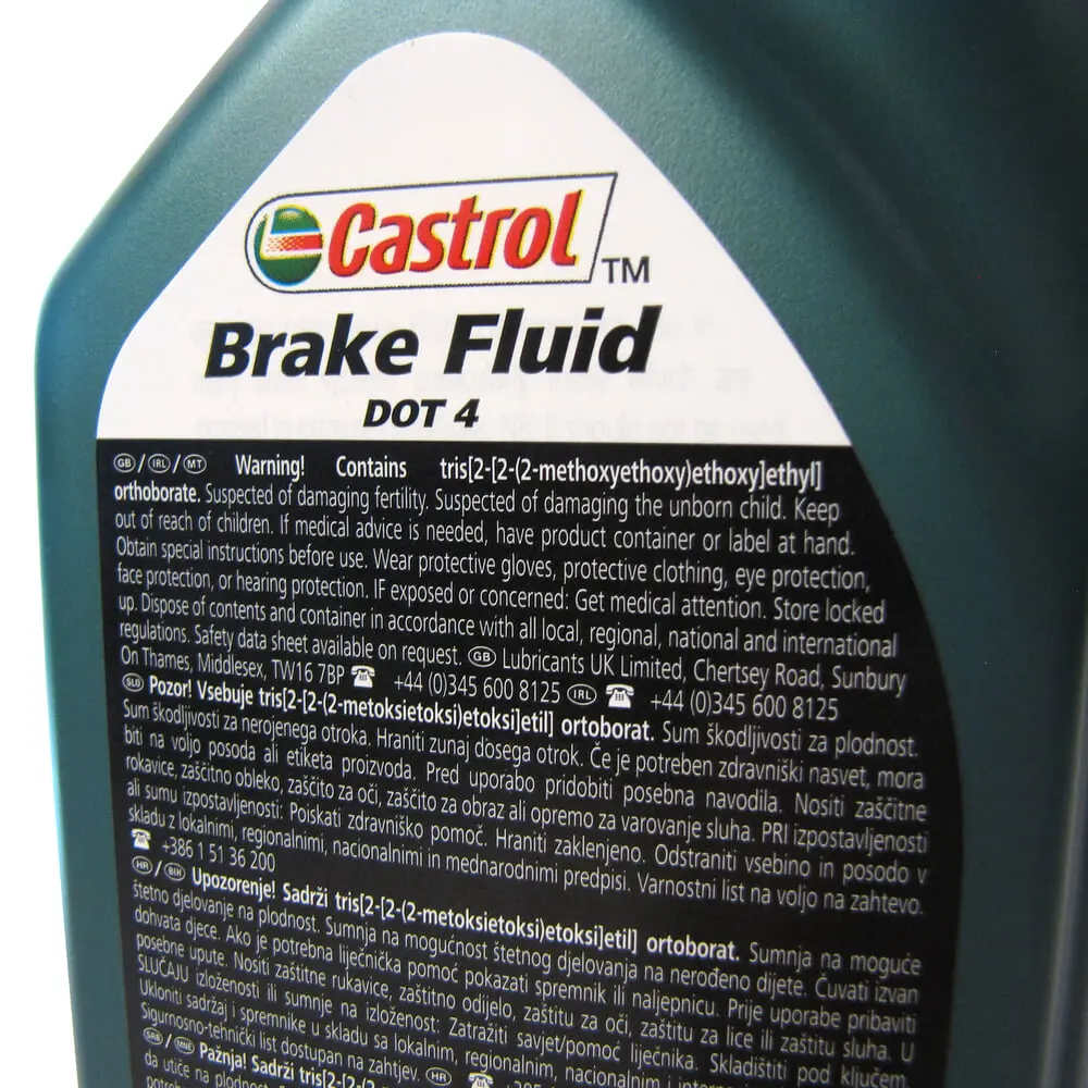 Castrol Brake Fluid DOT4, 1L, LRN13754 or TYK500050 Spec