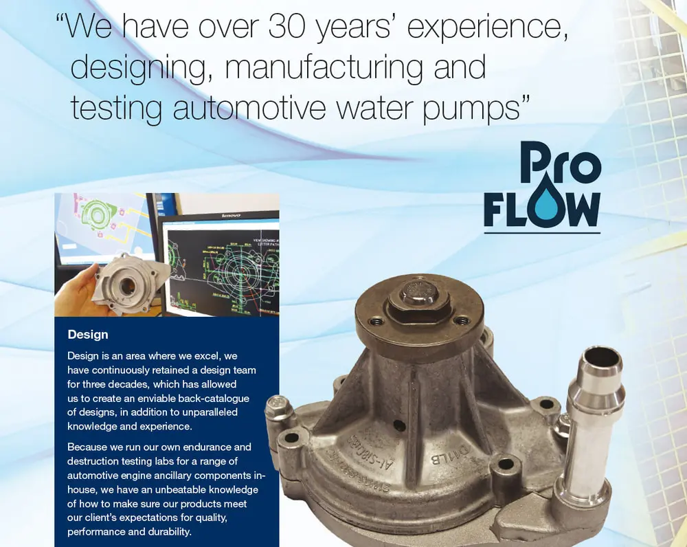 Water Pump by ProFlow for New Defender 3.0L and Range Rovers - LR121418