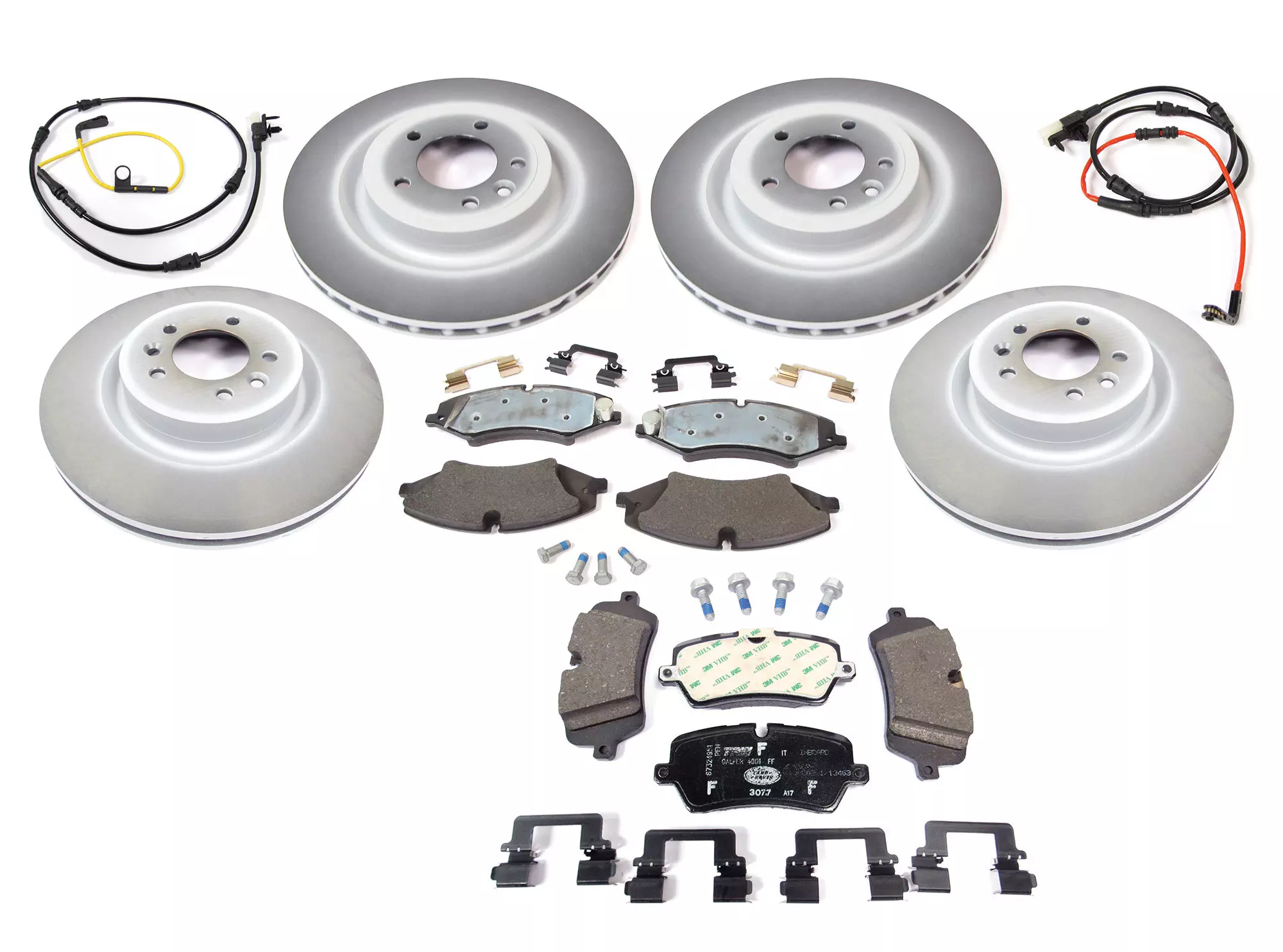 Genuine Brake Rebuild Kit,Front and Rear w/ Genuine Rotors & Pads for