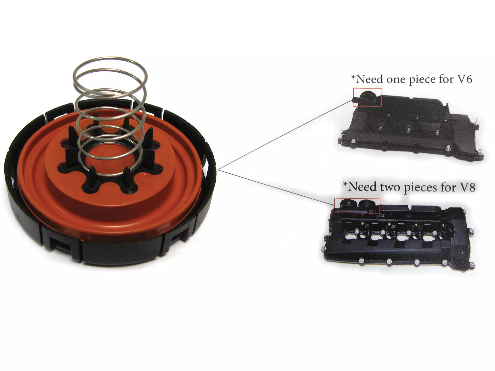 PCV Valve Service Kit, Includes Diaphragm And Cap, For Land Rover eBay